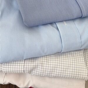 Brooks Brothers Blue and White Patterned Dress Shirt